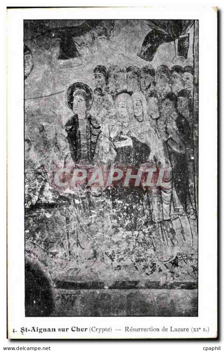 CPA Saint Aignan sur Cher Resurrection de Lazare