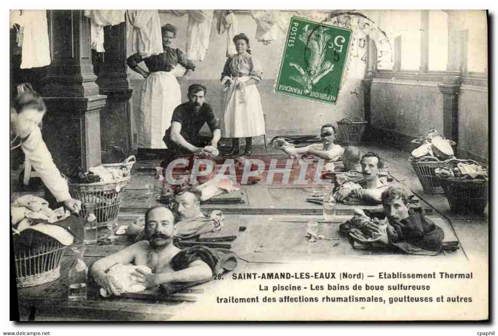 CPA Saint Amand Les Eaux Etablissement La piscine Les bains de boue sulfureuse traitement des affections rhumatismales