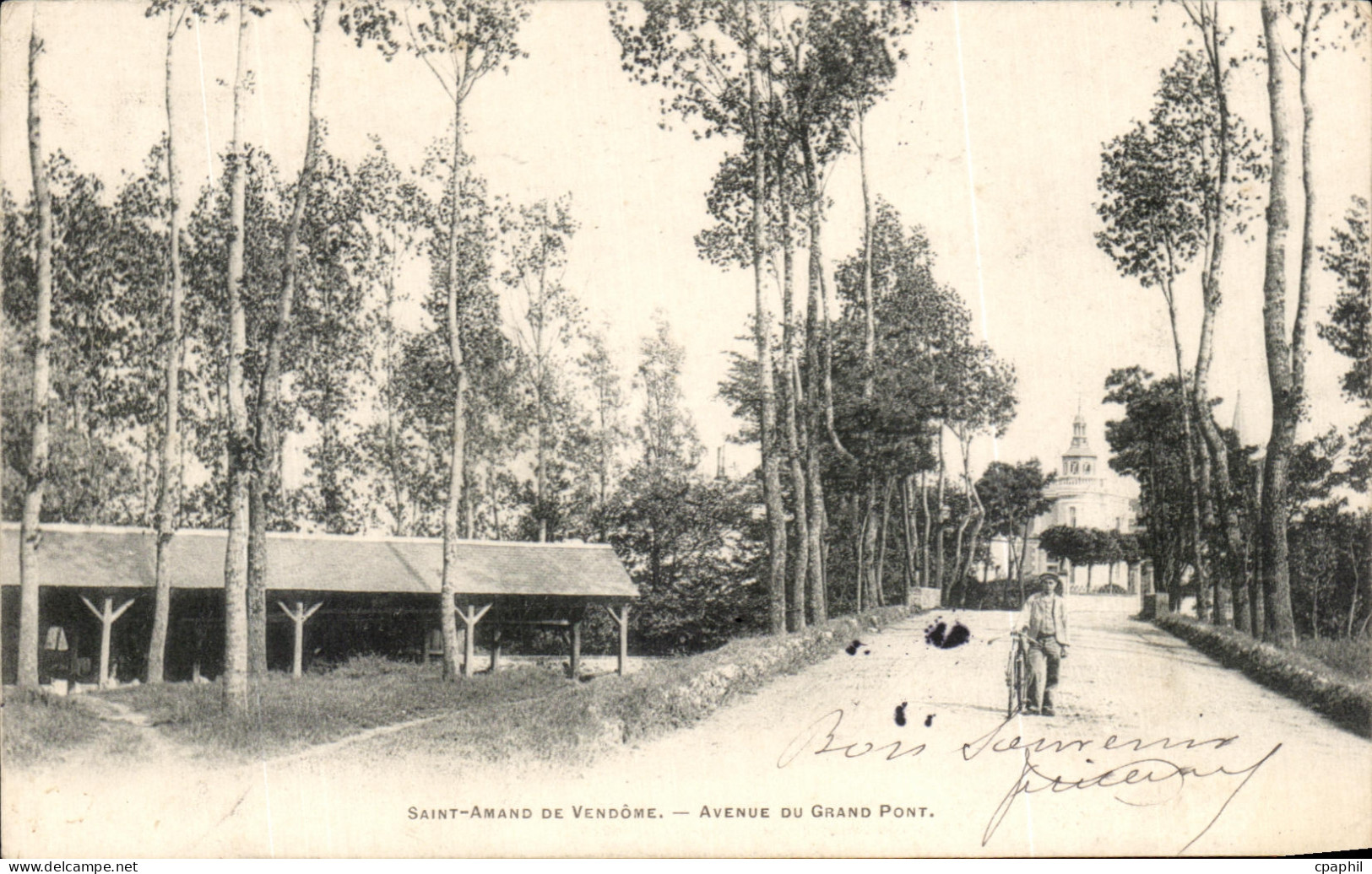 CPA Saint Amand Montrond Avenue Du Grand Pont