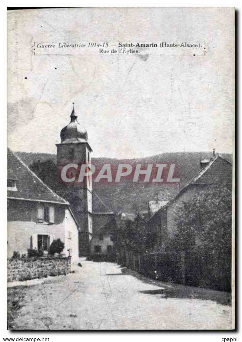 CPA Saint Amarin Haute Alsace Rue de l'Eglise