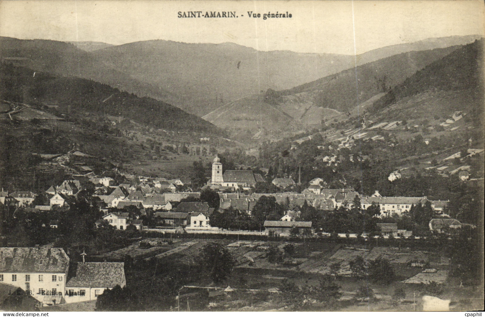 CPA Saint Amarin Vue Generale