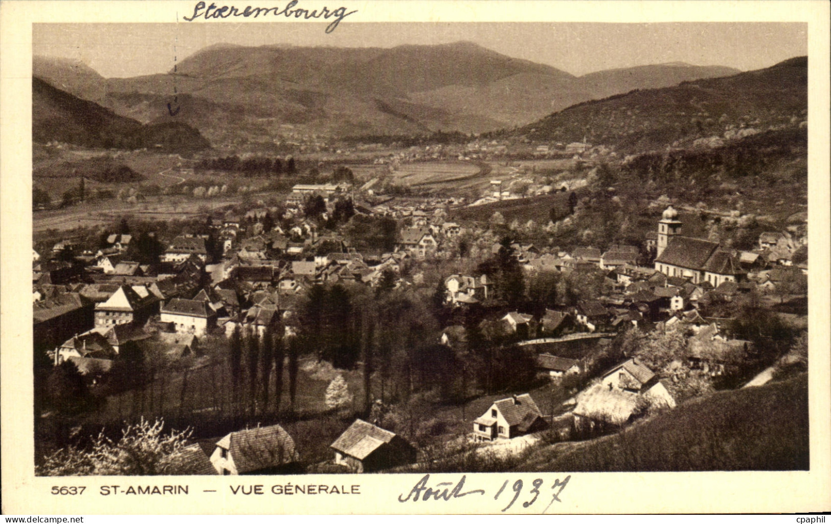 CPA Saint Amarin Vue Generale