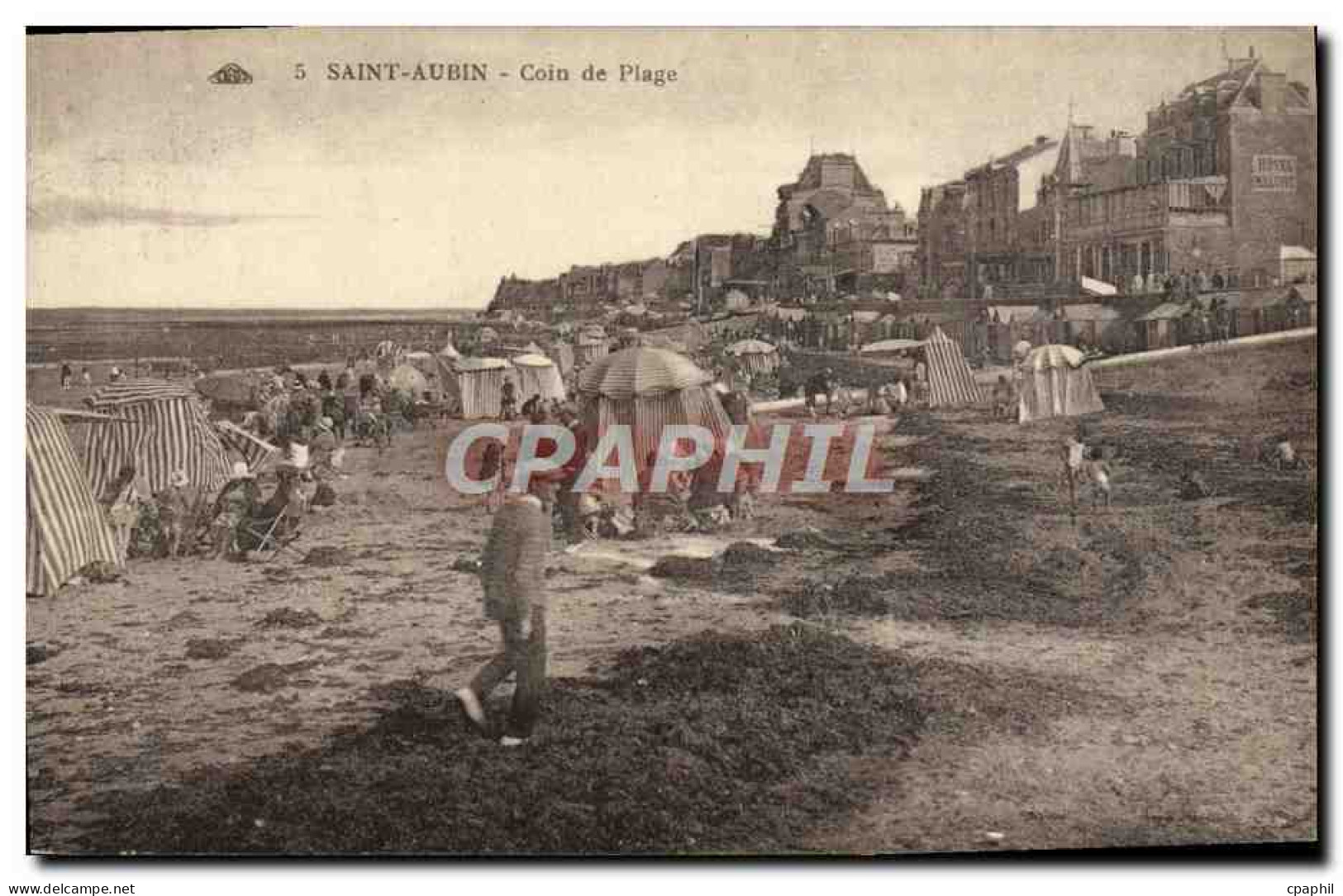 CPA Saint Aubin Coin de Plage