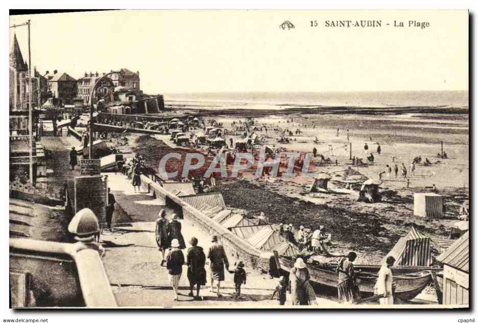 CPA Saint Aubin Coin de Plage