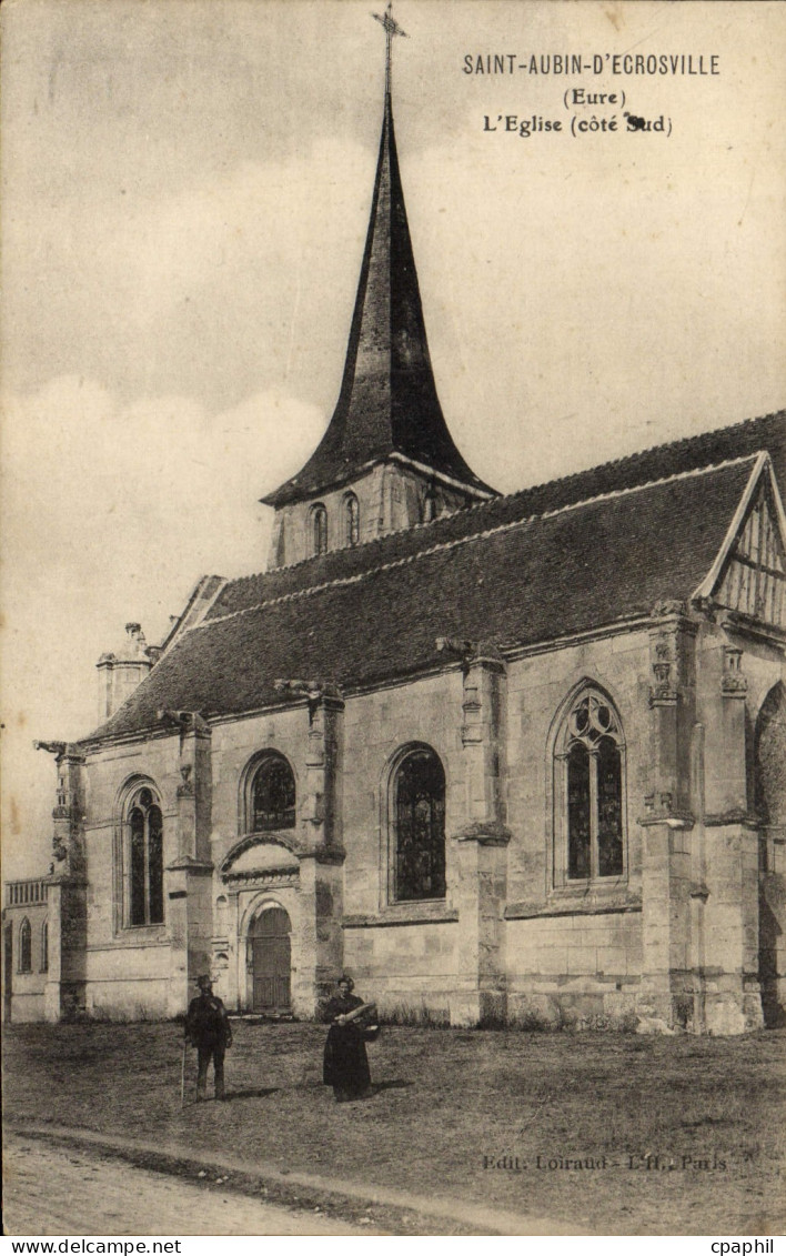 CPA Saint Aubin d'Ecrosville L'Eglise