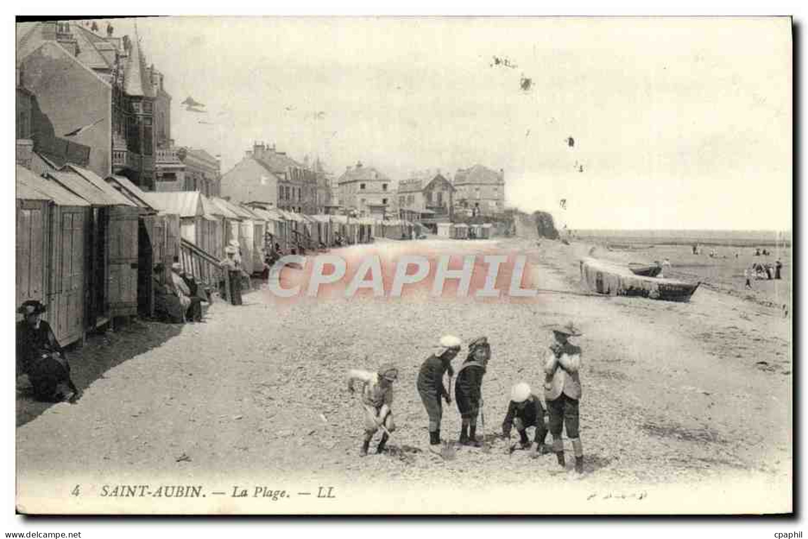 CPA Saint Aubin La Plage Enfants