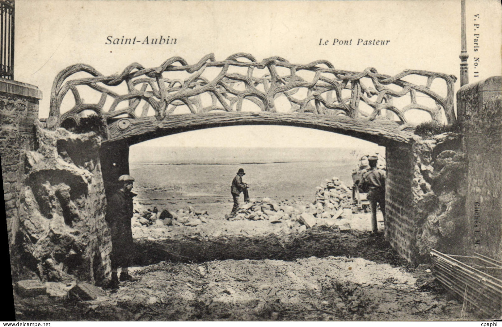 CPA Saint Aubin le pont Pasteur