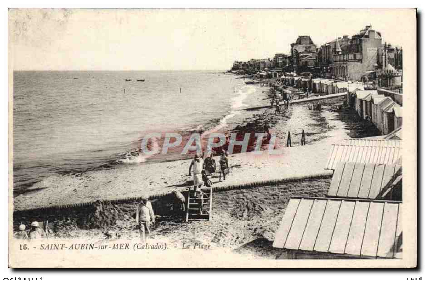 CPA Saint Aubin sur Mer La Plage