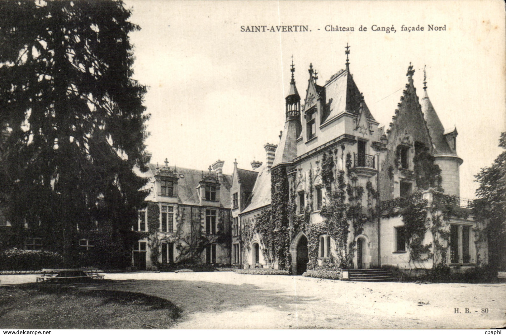 CPA Saint Avertin Chateau De Cange Facade Nord