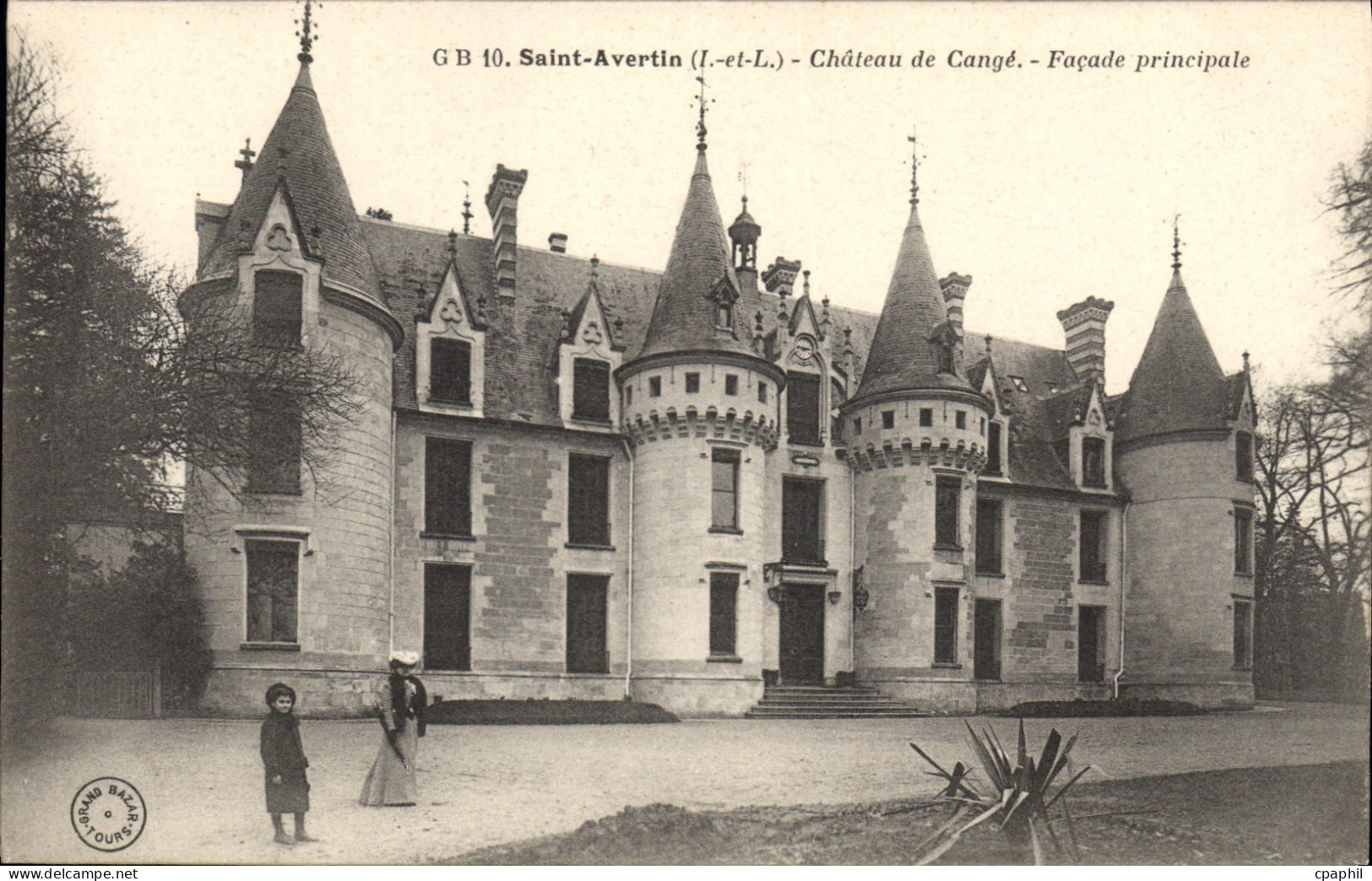 CPA Saint Avertin L et L Chateau de Cange Facade principale