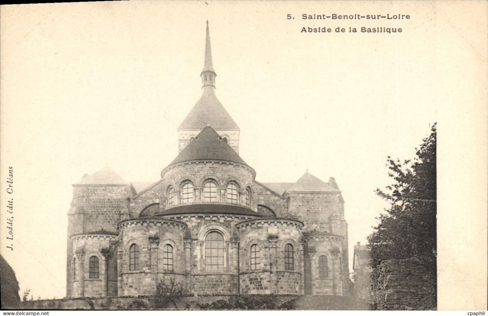 CPA Saint Benoit sur Loire Abside de la Basilique