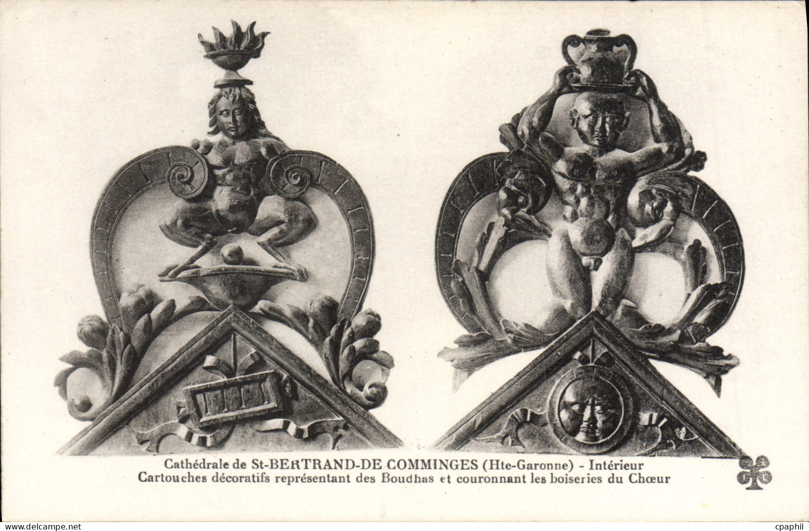 CPA Saint Bertrand De Comminges Cartouches Decoratifs