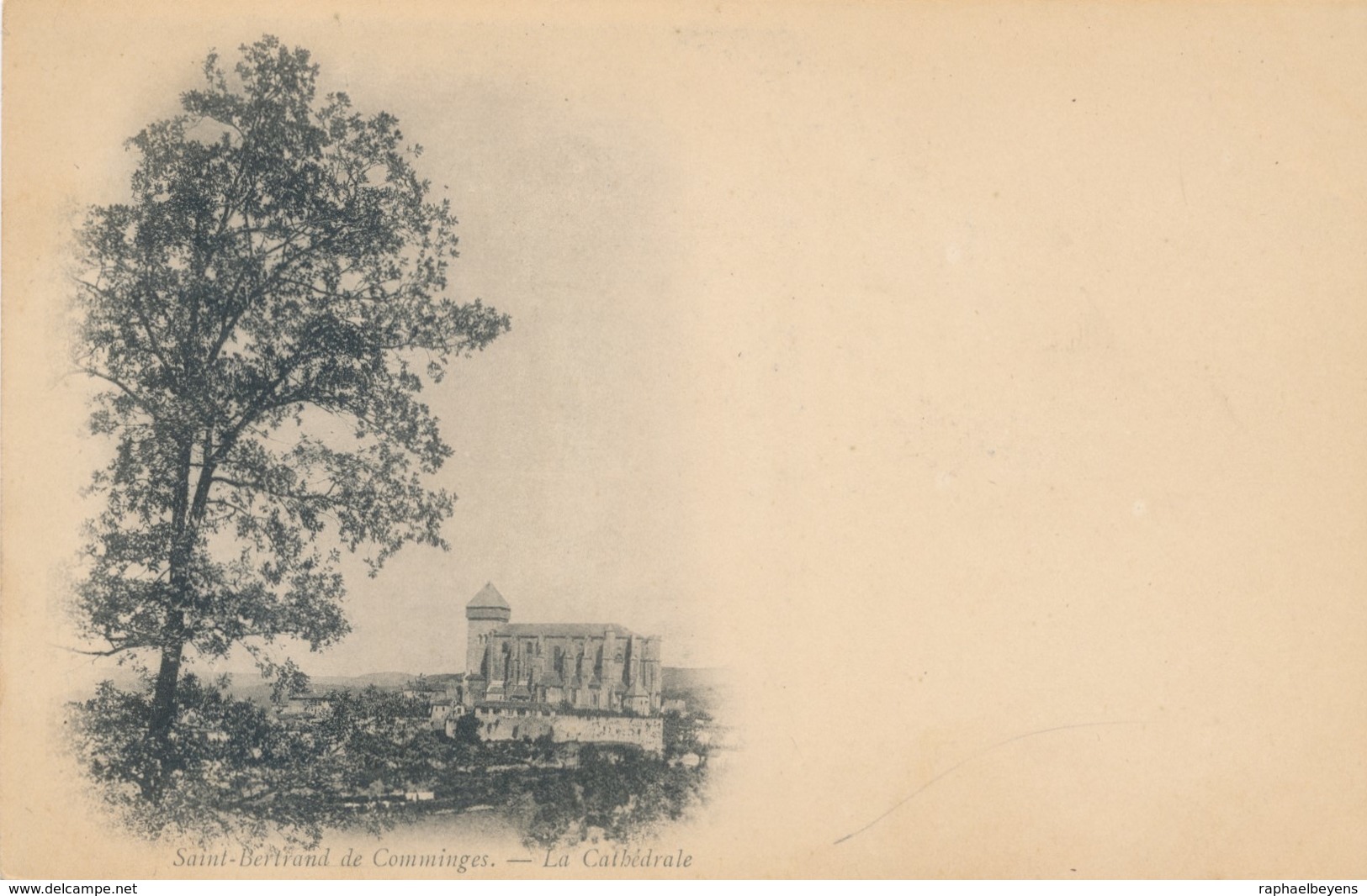 CPA Saint-Bertrand de Comminges La cathédrale non circulée dos non divisé