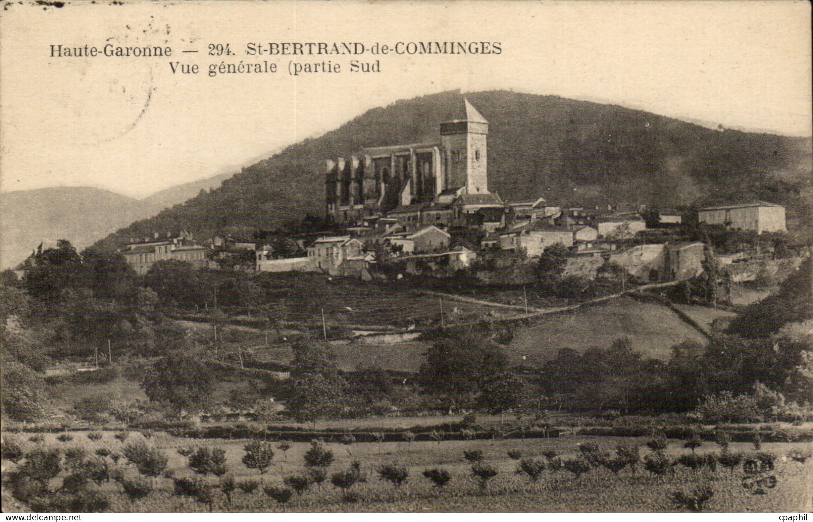 CPA Saint Bertrand de Comminges Vue generale (partie sud)