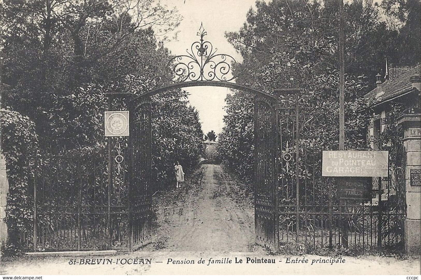 CPA Saint-Brévin-l'Océan Pension de famille Le Pointeau Entrée Principale