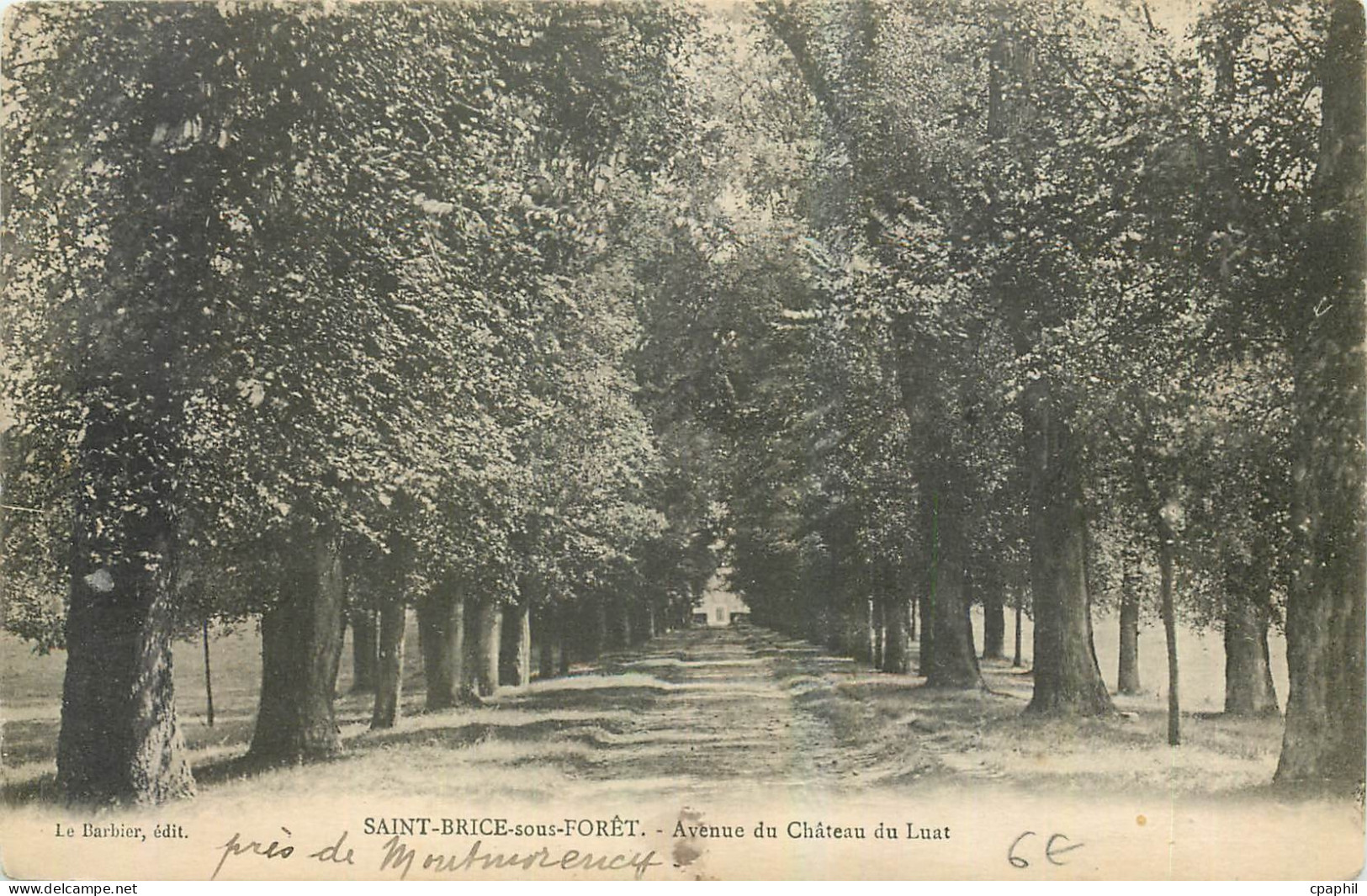 CPA Saint Brice sous Foret Avenue du Chateau du Luat