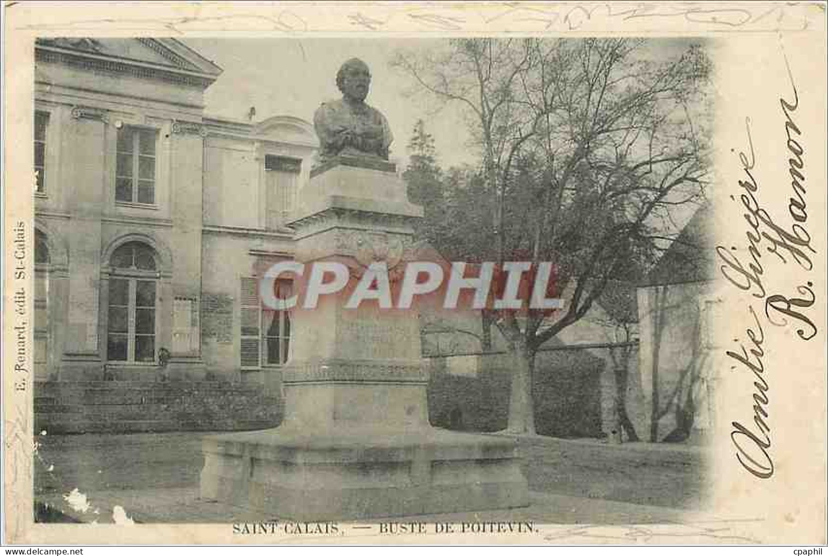 CPA Saint Calais Buste de Poitevin