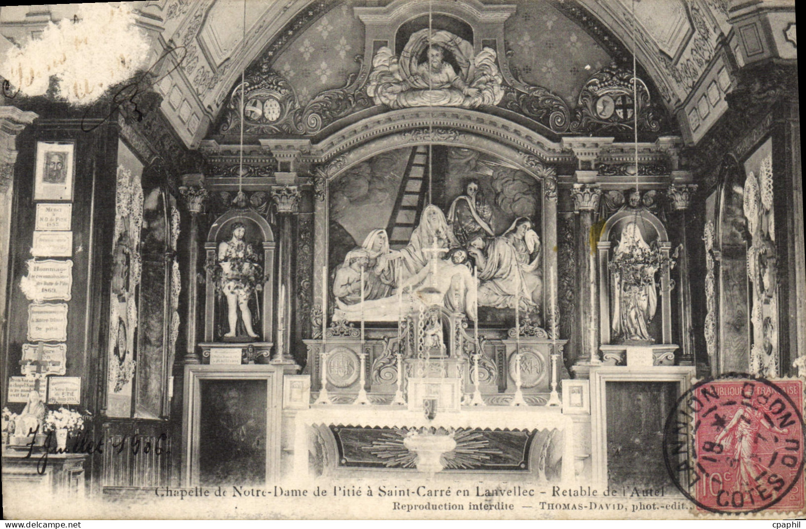 CPA SAINT-CARRE en LANVELLEC chapelle