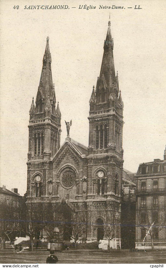 CPA Saint chamond l eglise notre dame