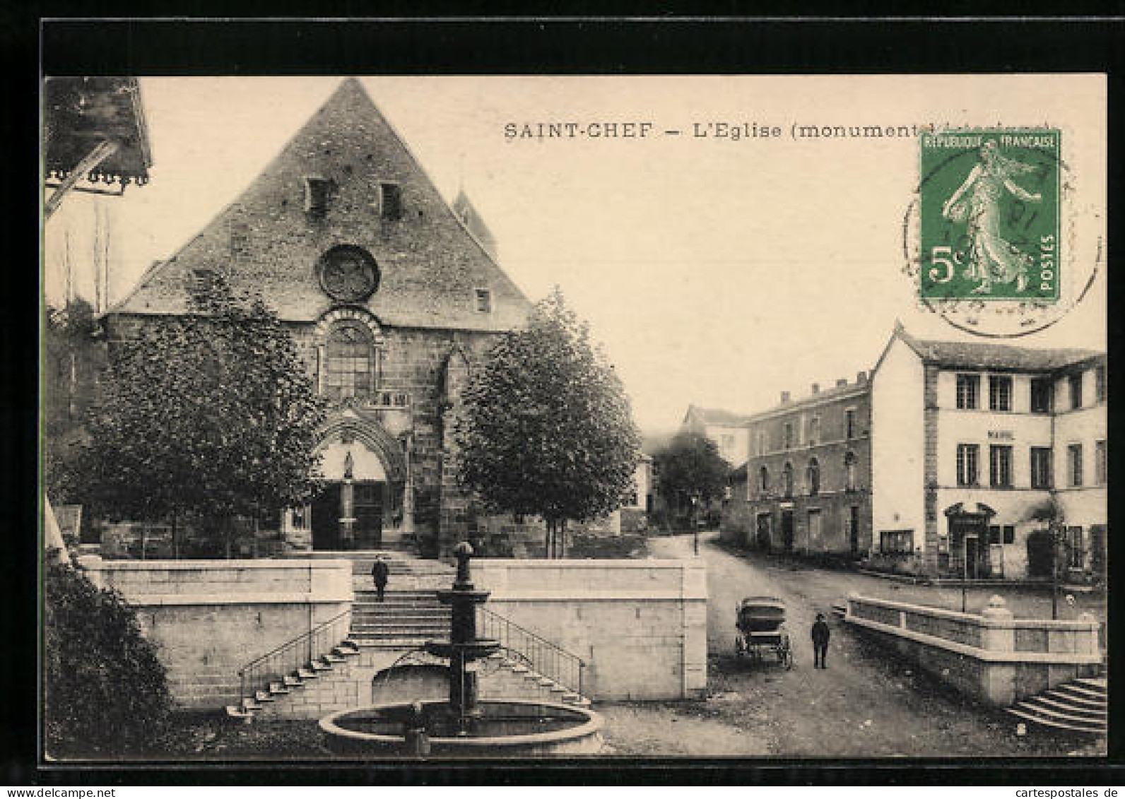CPA Saint-Chef, L`Eglise