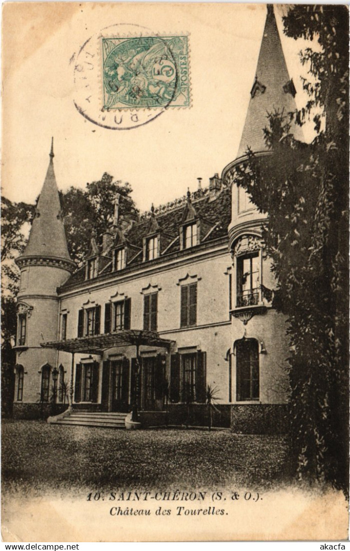 CPA SAINT-CHERON Chateau des Tourelles (1354889)
