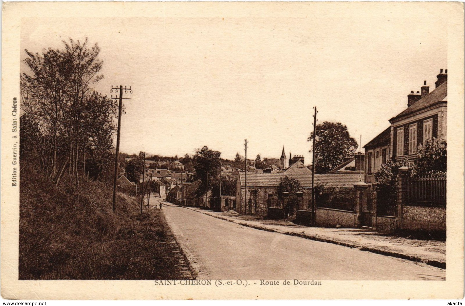 CPA Saint-Cheron Route de Dourdan FRANCE (1371810)