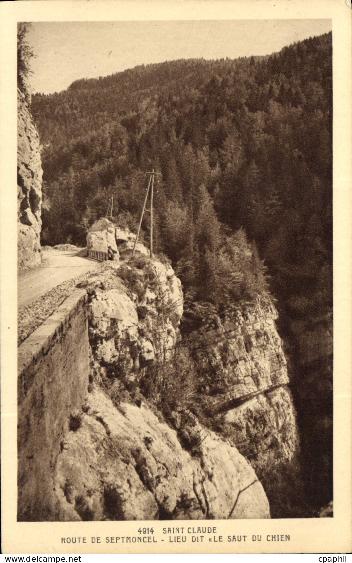 CPA Saint Claude Route de Septmoncel Lieu Dit Le Saut du Chien