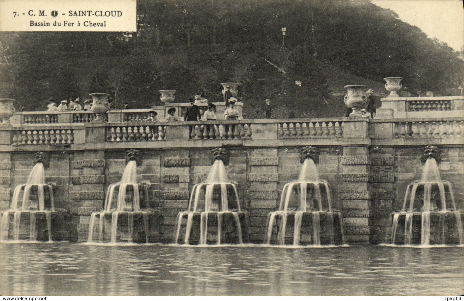 CPA Saint Cloud Bassin du Fer Cheval