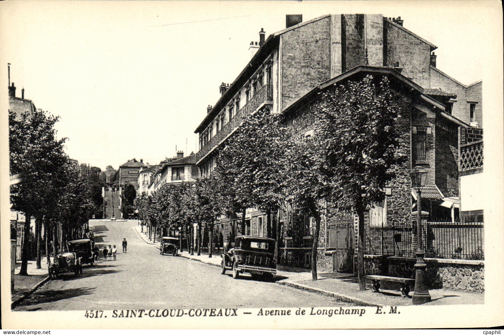 CPA Saint Cloud Coteaux Avenue de Longchamp