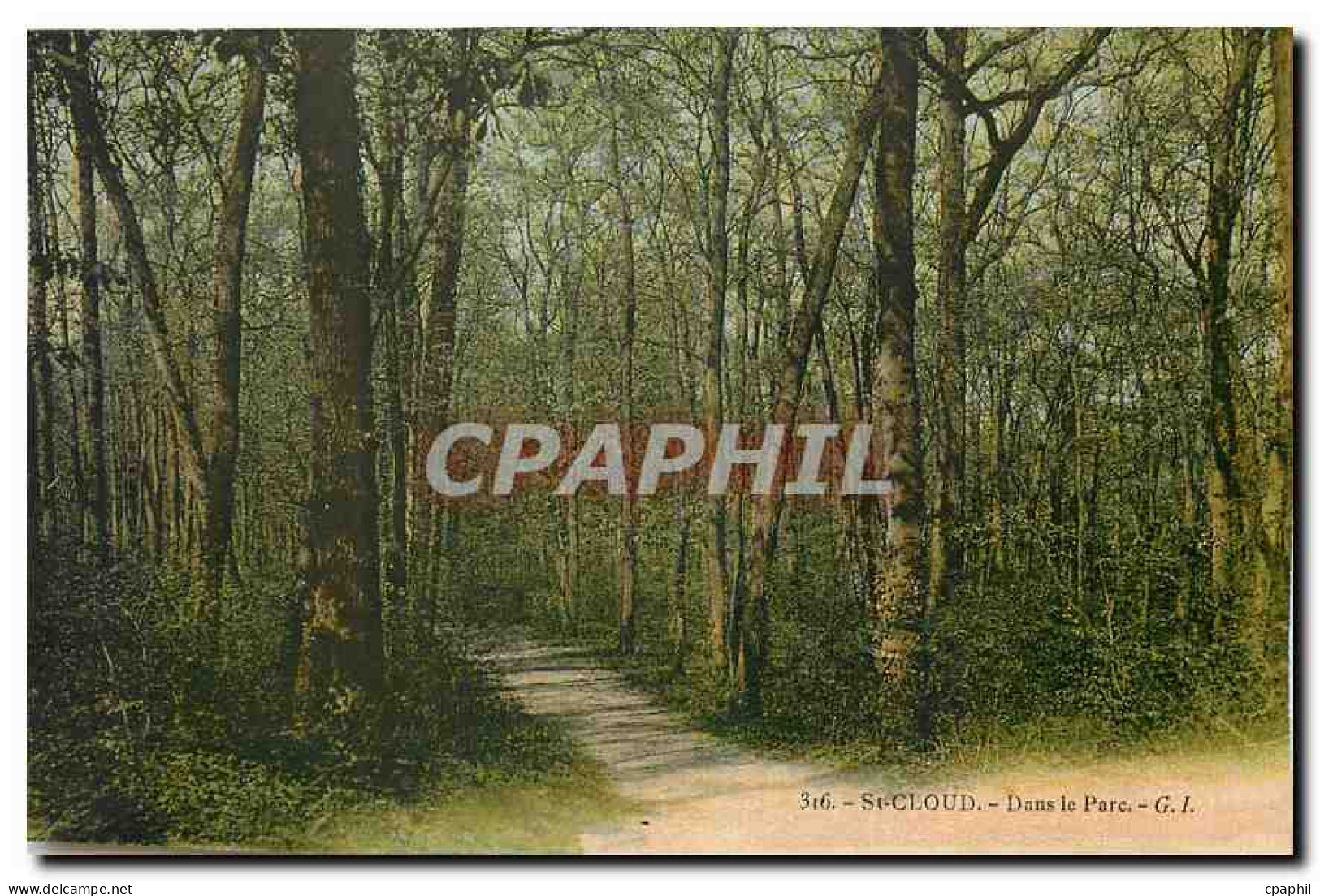 CPA Saint Cloud Dans le Parc