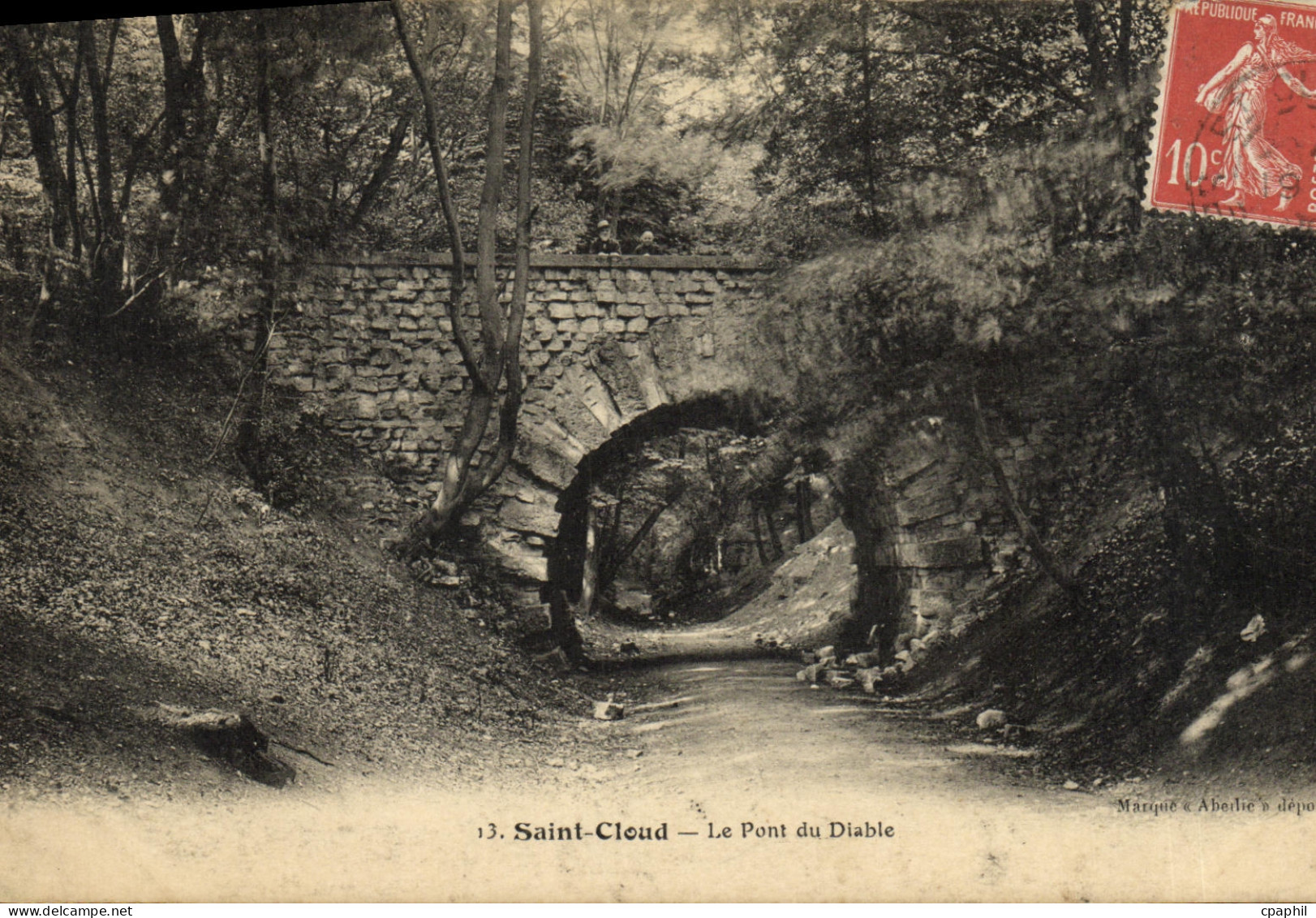 CPA Saint Cloud La Pont du Diable