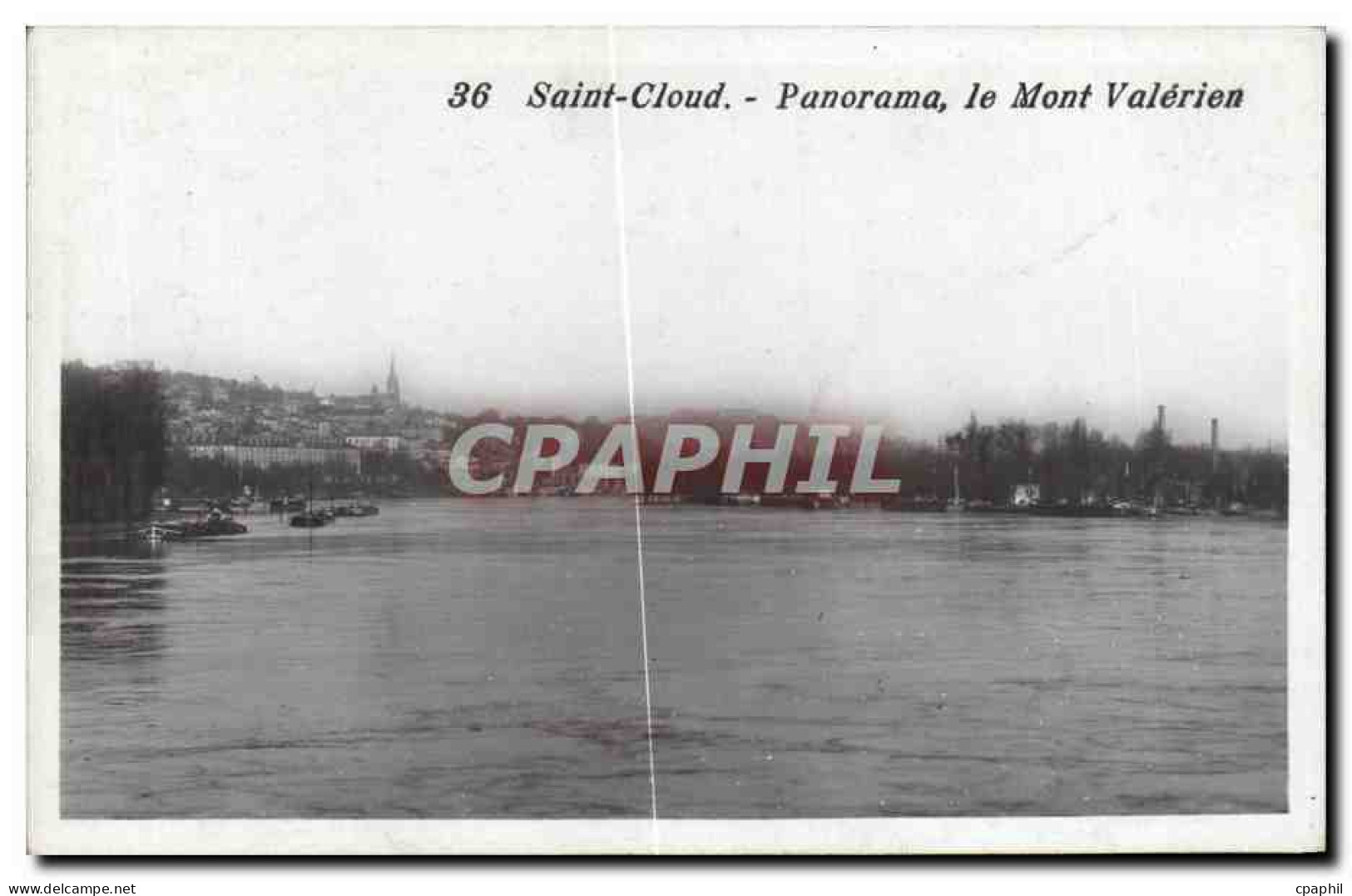 CPA Saint Cloud Panorama le Mont Valerien