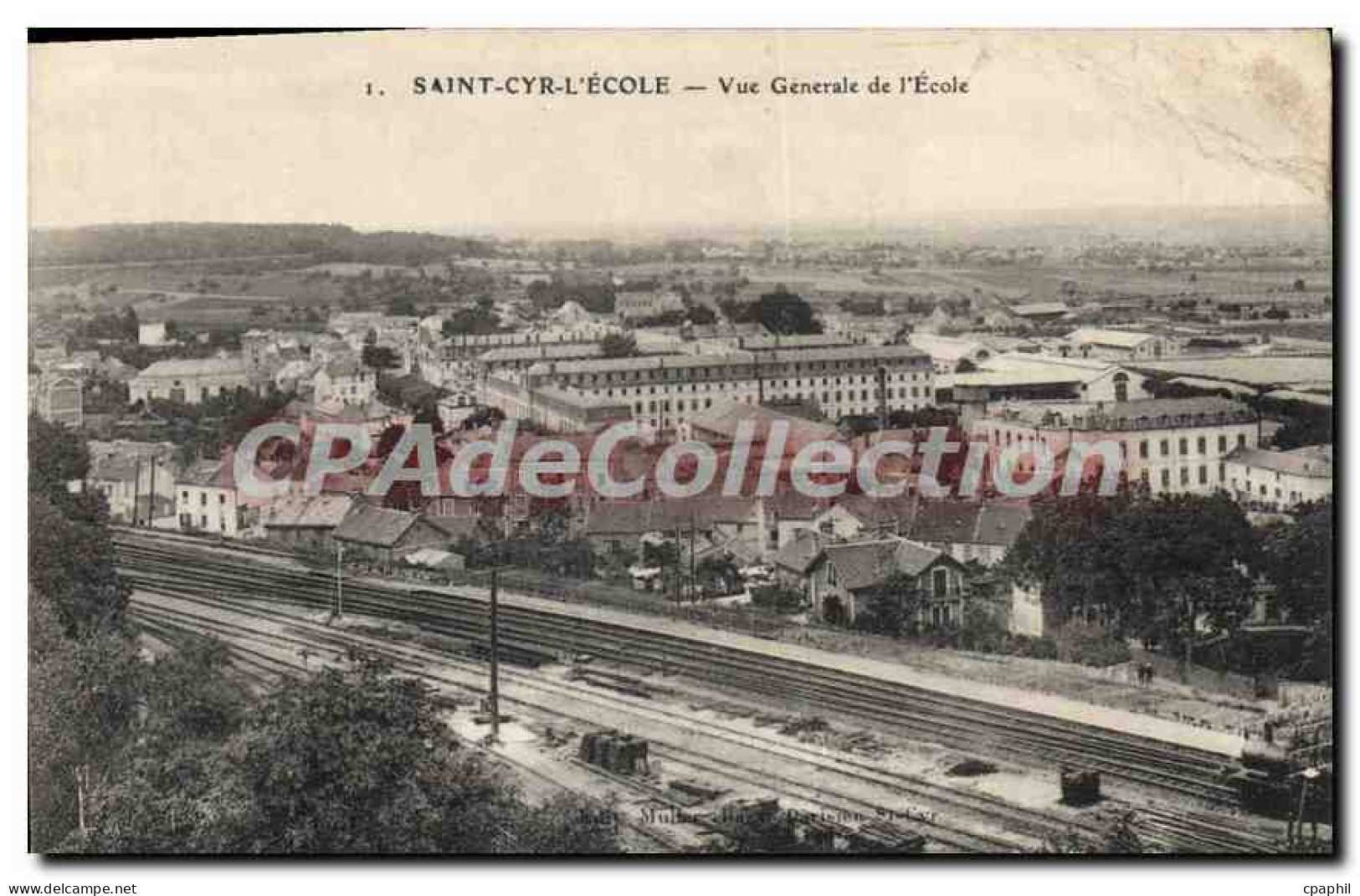 CPA Saint Cyr L'Ecole VUe Generale De I'Ecole