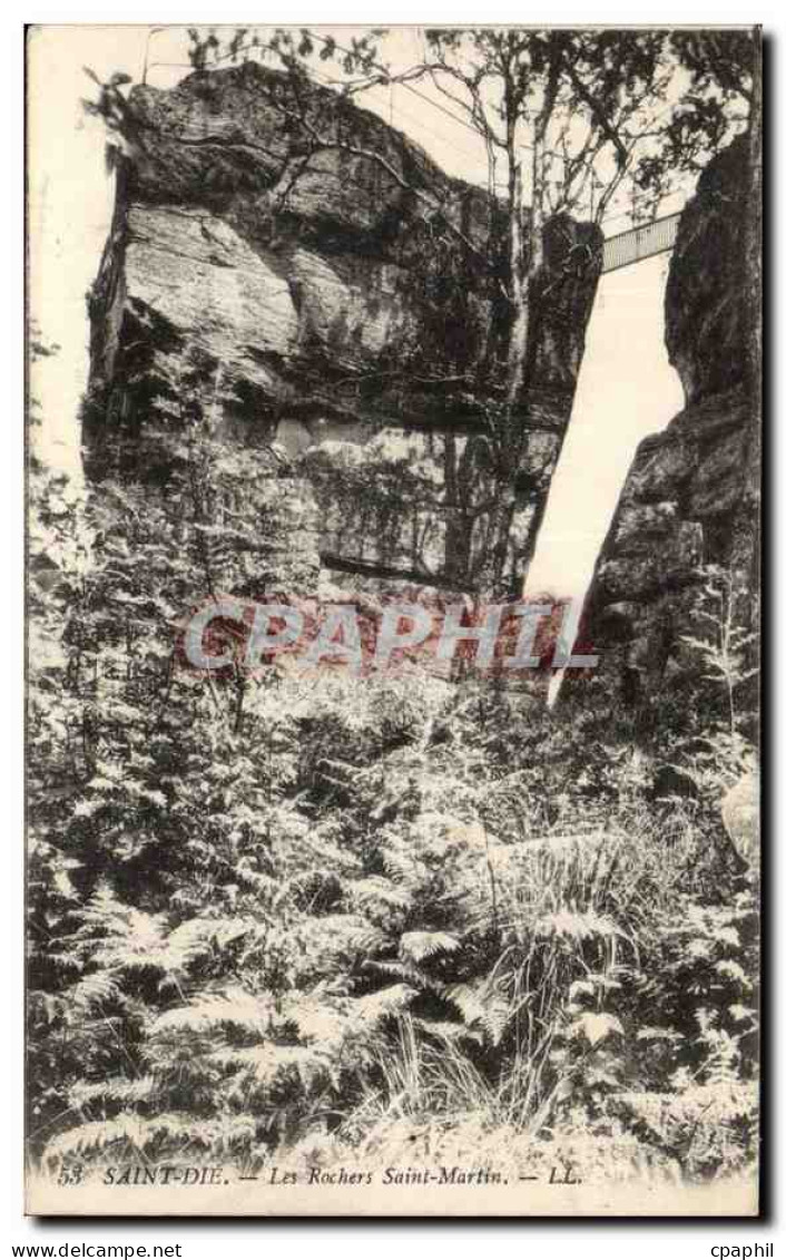 CPA Saint Die Les rochers Saint Martin