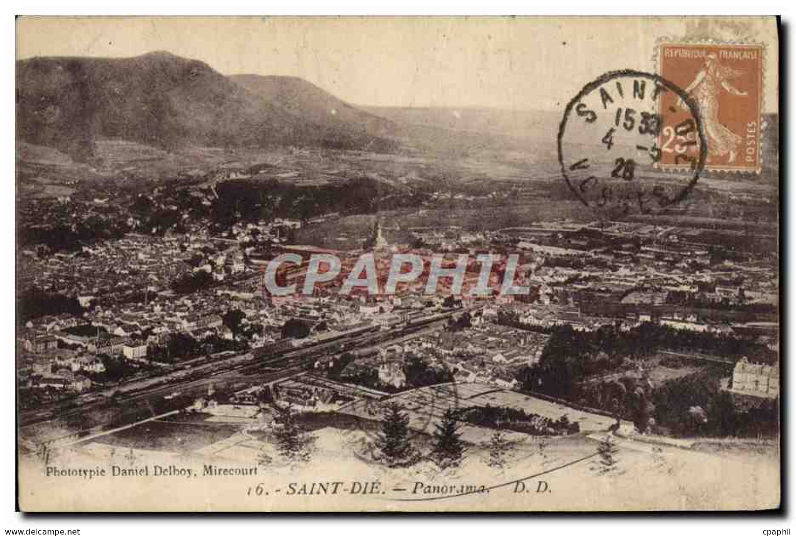 CPA Saint Die Panorama