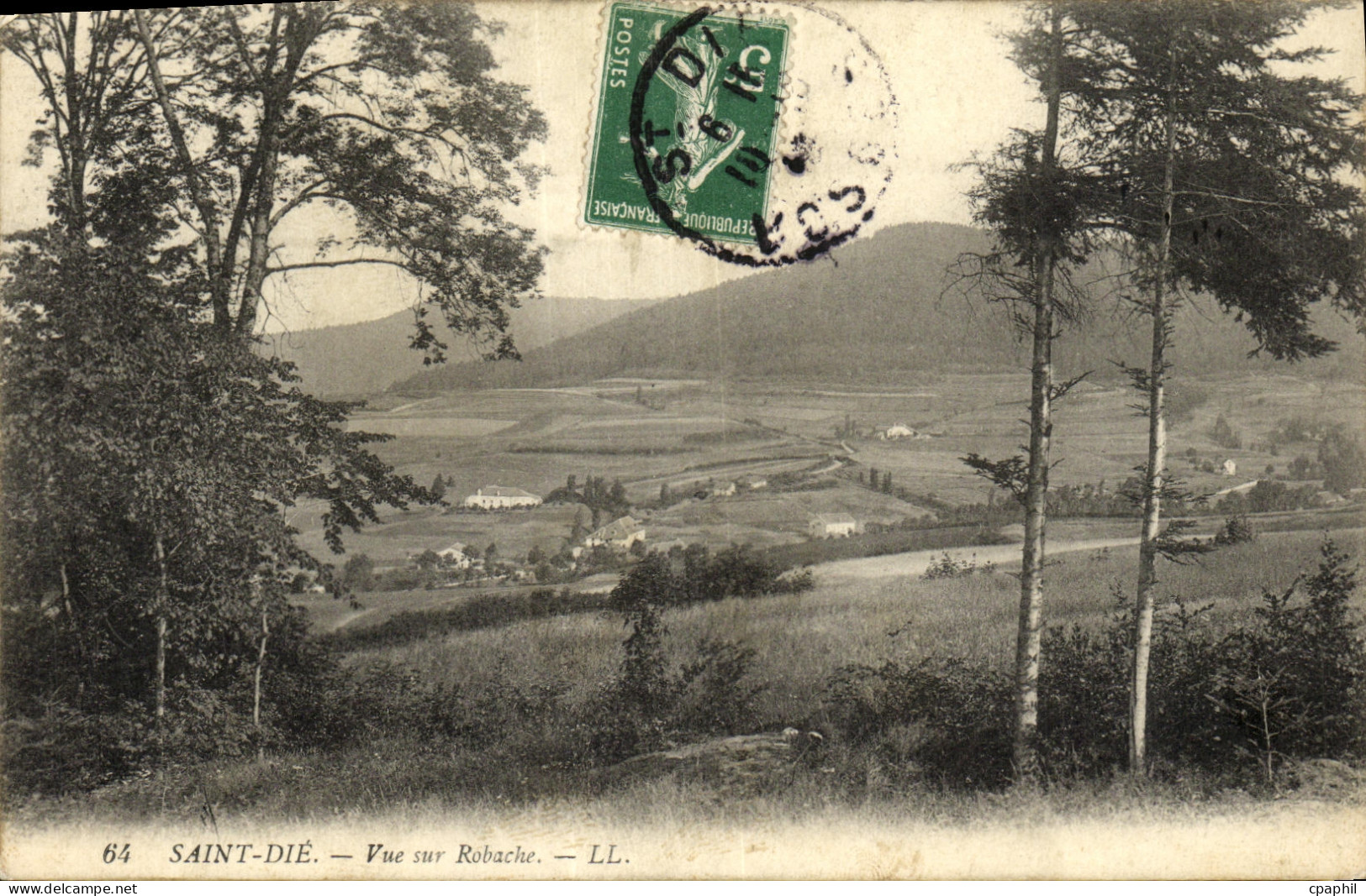 CPA Saint Die Vue Sur Robache