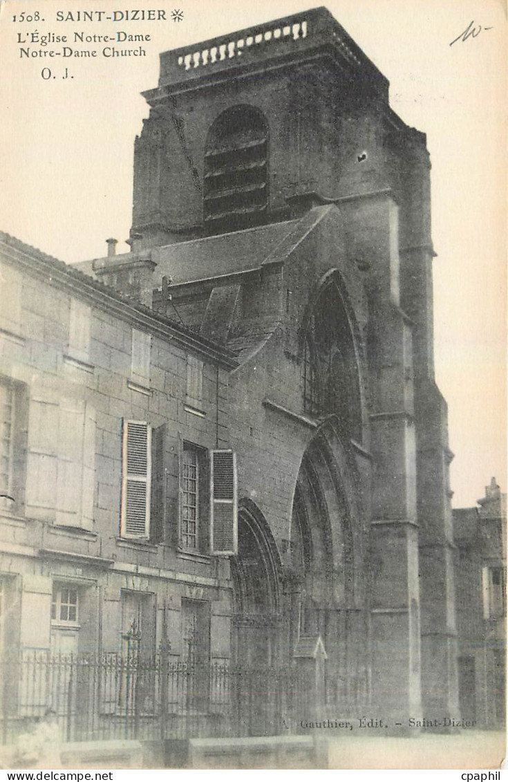 CPA Saint Dizier L'Eglise Notre Dame