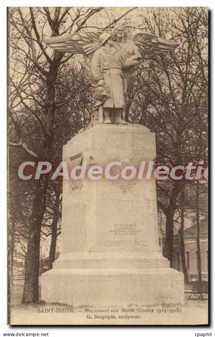 CPA Saint Dizier Monument Aux Morts
