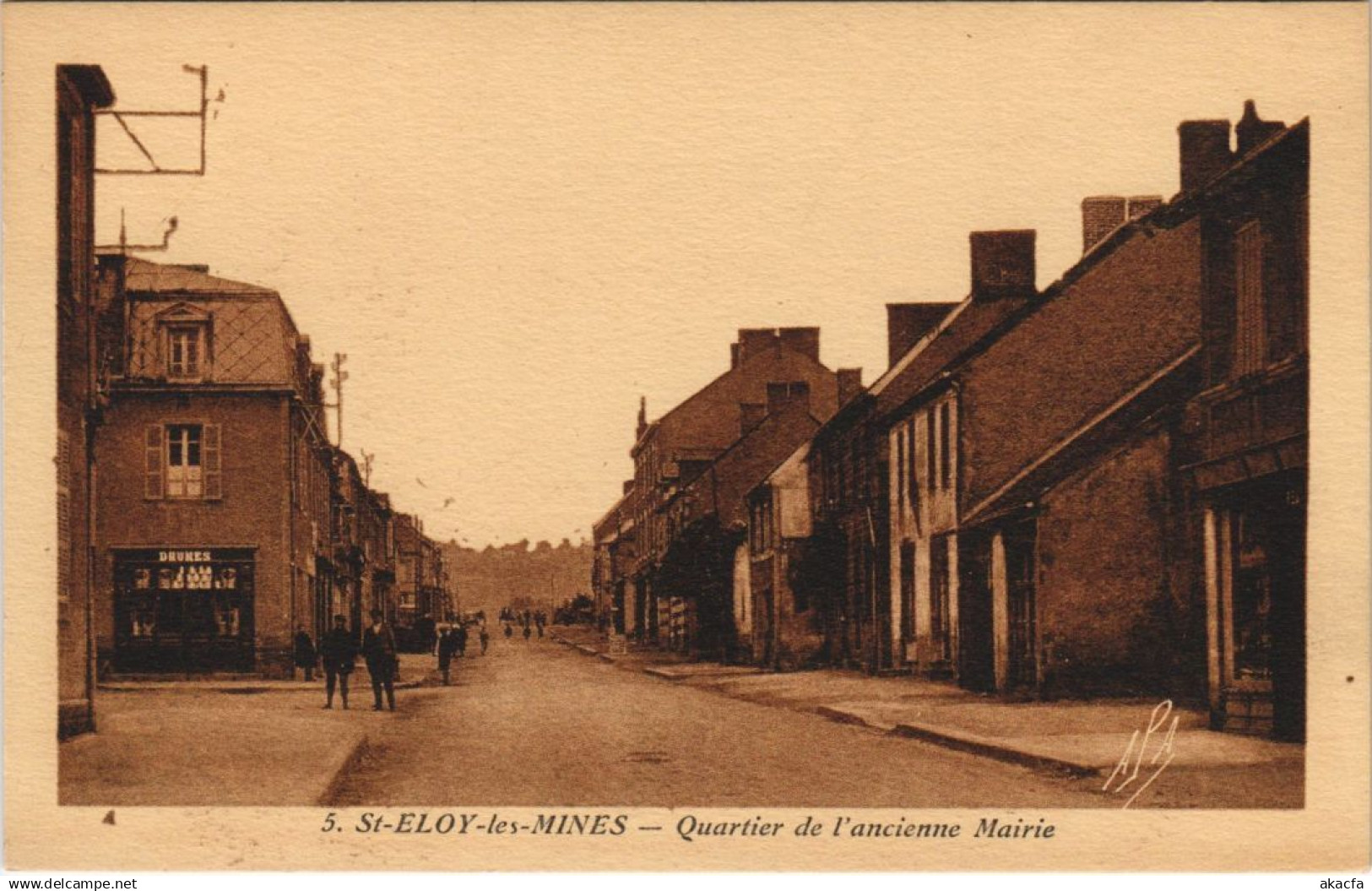 CPA SAINT-ELOY-les-MINES Quartier de l'Ancienne Mairie (1254494)