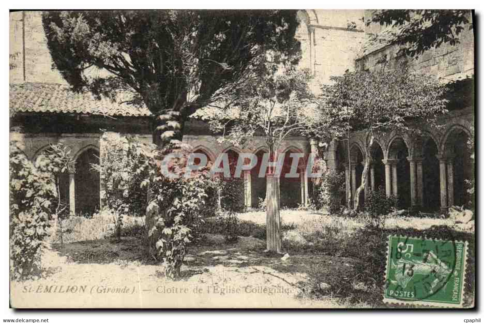 CPA Saint Emilion Cloitre de L Eglise Collegiale