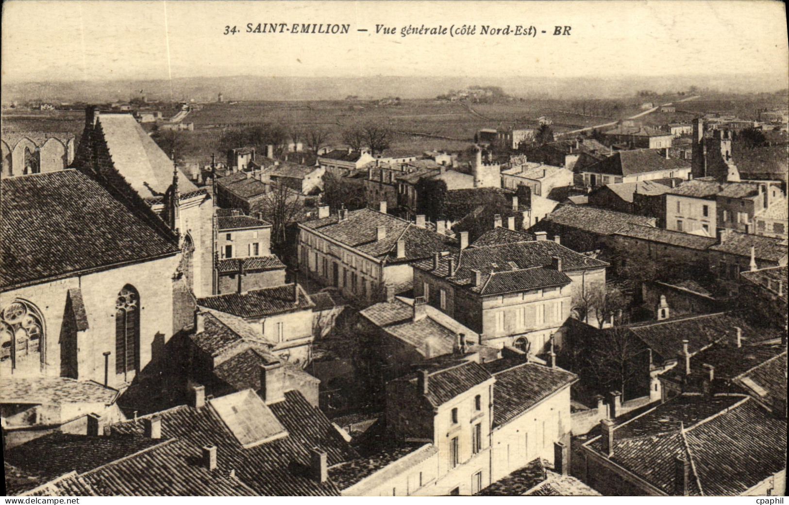 CPA Saint Emilion Vue Generale