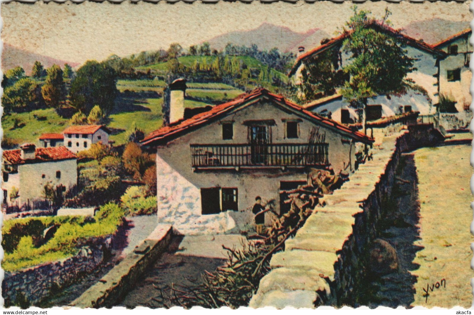 CPA SAINT-ETIENNE-de-BAIGORRY Village Scene (1142636)