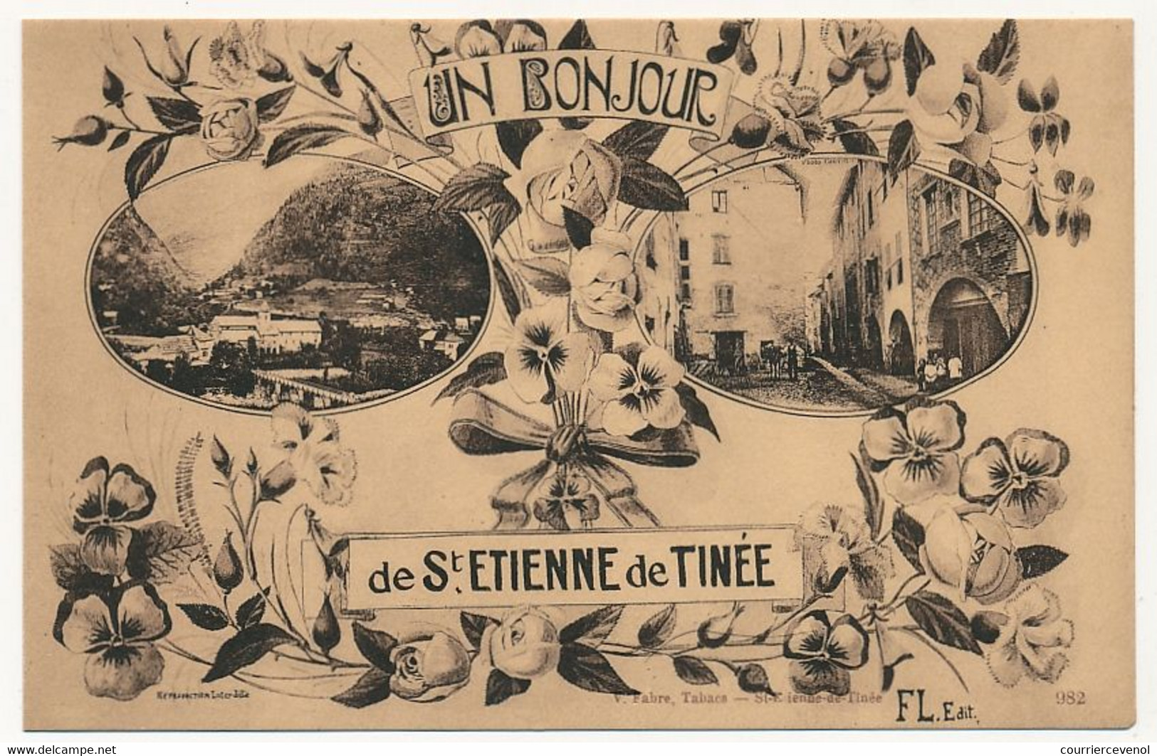 CPA - SAINT-ETIENNE-de-TINEE (Alpes Maritimes) - Un bonjour...