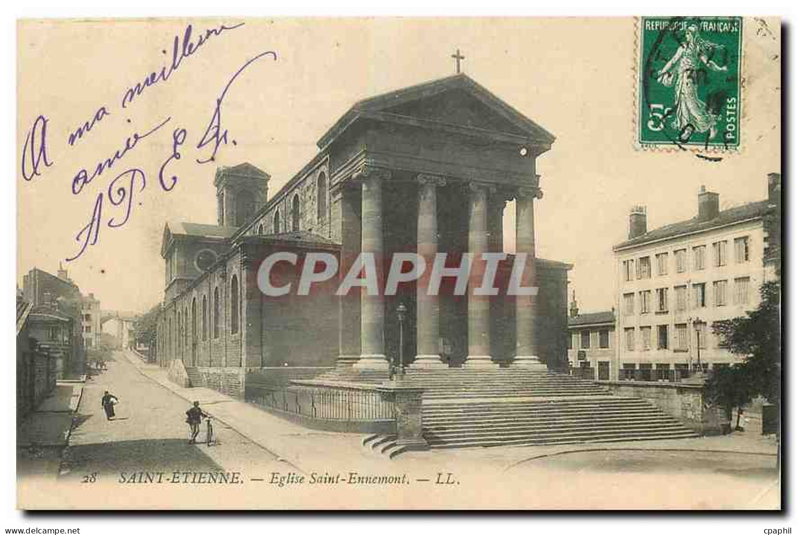 CPA Saint Etienne Eglise Saint Ennemont