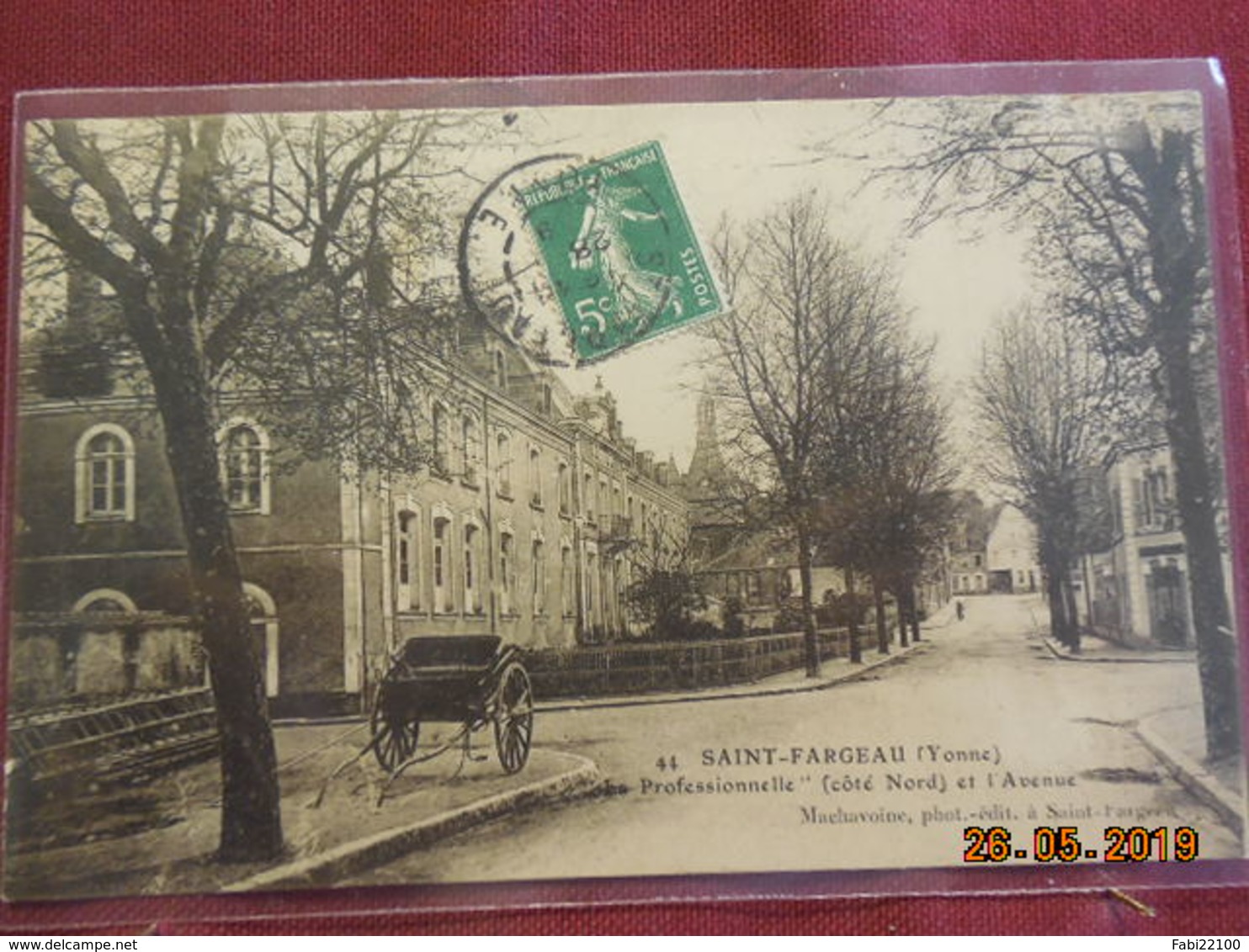 CPA - Saint-Fargeau - "La Professionnelle" (côté Nord) et l'Avenue