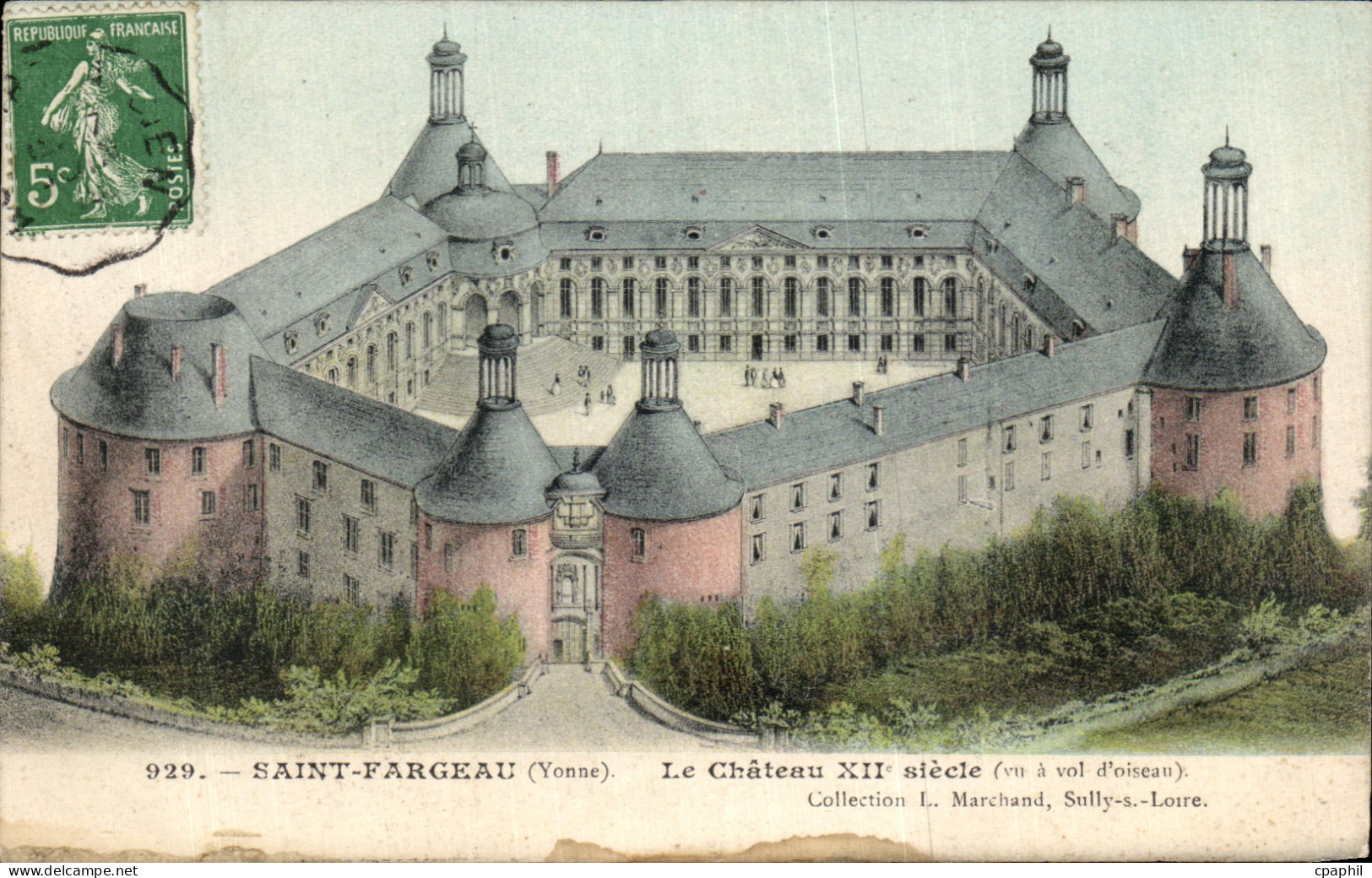 CPA Saint Fargeau Le Chateau