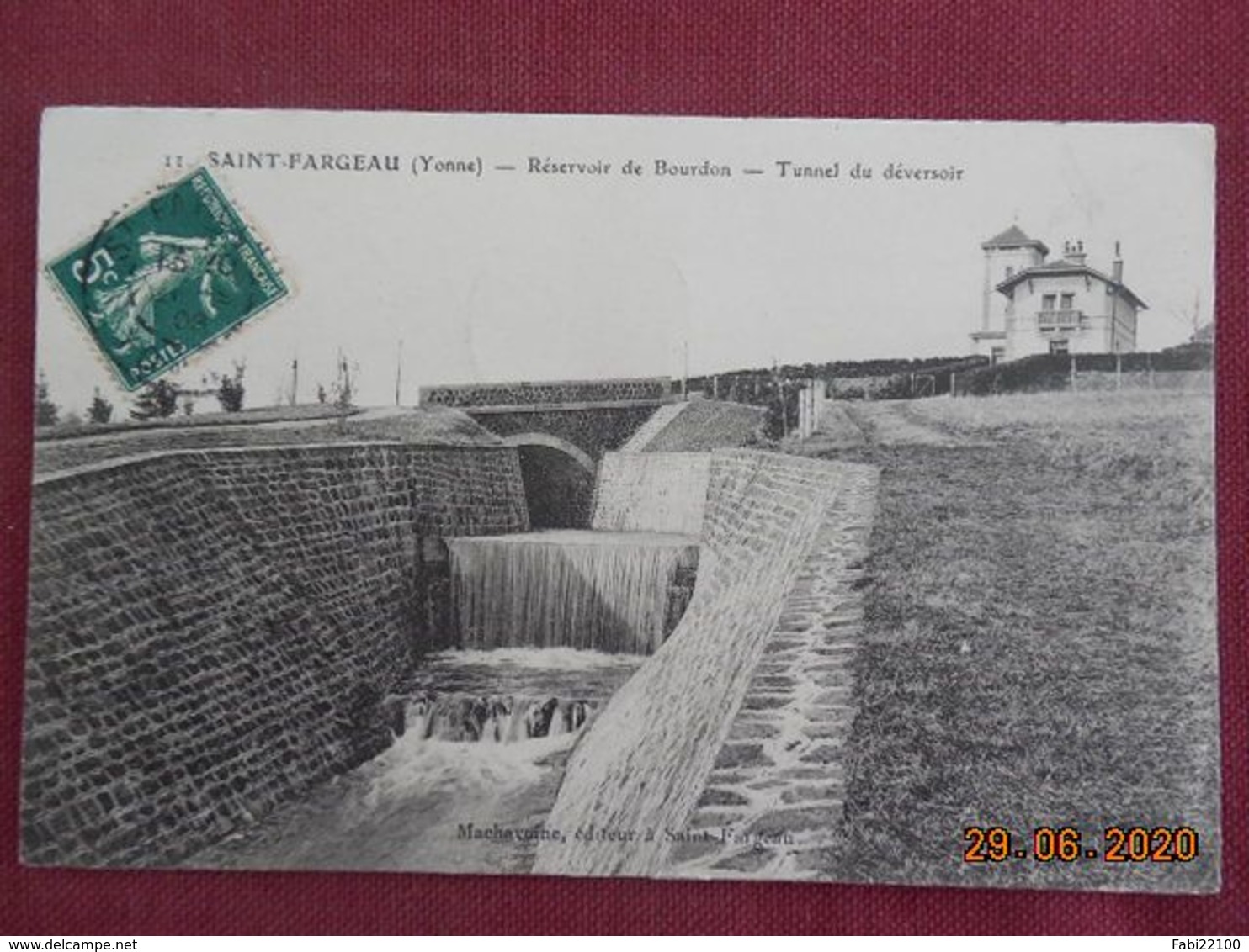 CPA - Saint-Fargeau - Réservoir de Bourdon - Tunnel du déversoir