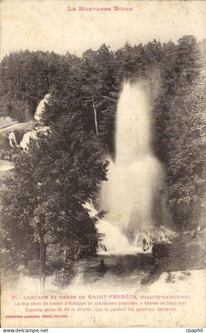 CPA Saint Ferreol Cascade Et Gerbe