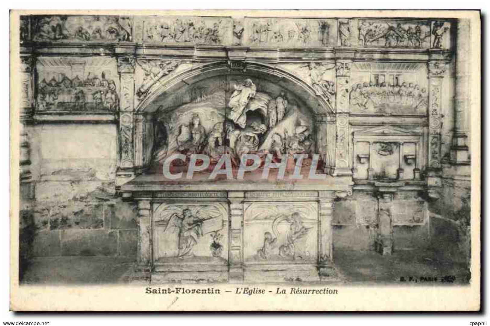 CPA Saint Florentin L'Eglise La Resurrection