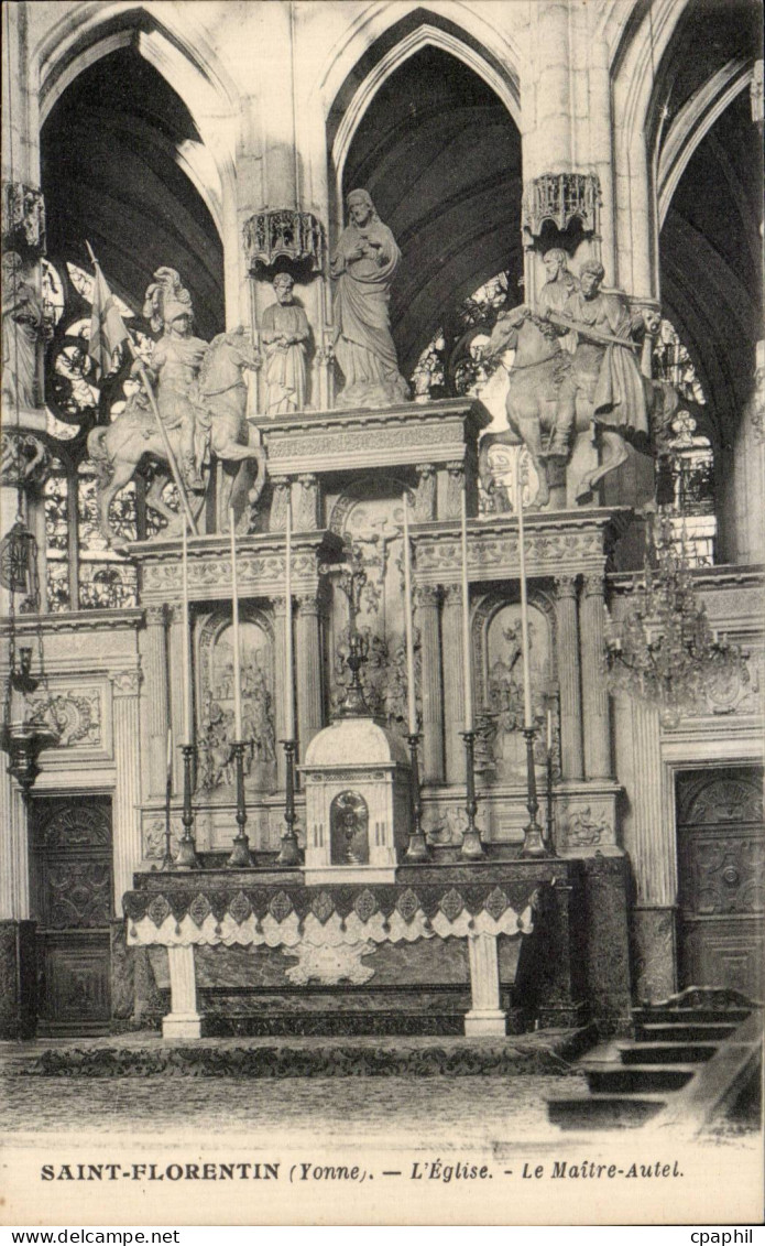 CPA Saint Florentin L'eglise Le Maitre autel